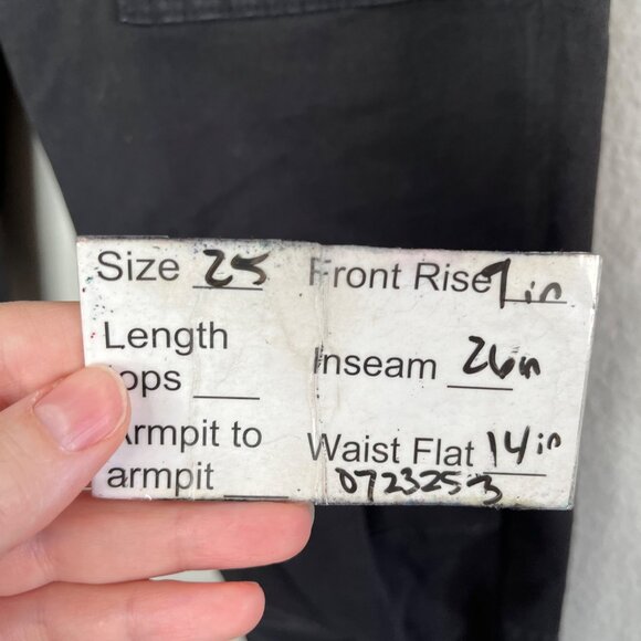 Frame Womens Trapunto Mid Rise Black Jogger Ankle Zip denim Pants Size 25 - Picture 12 of 12